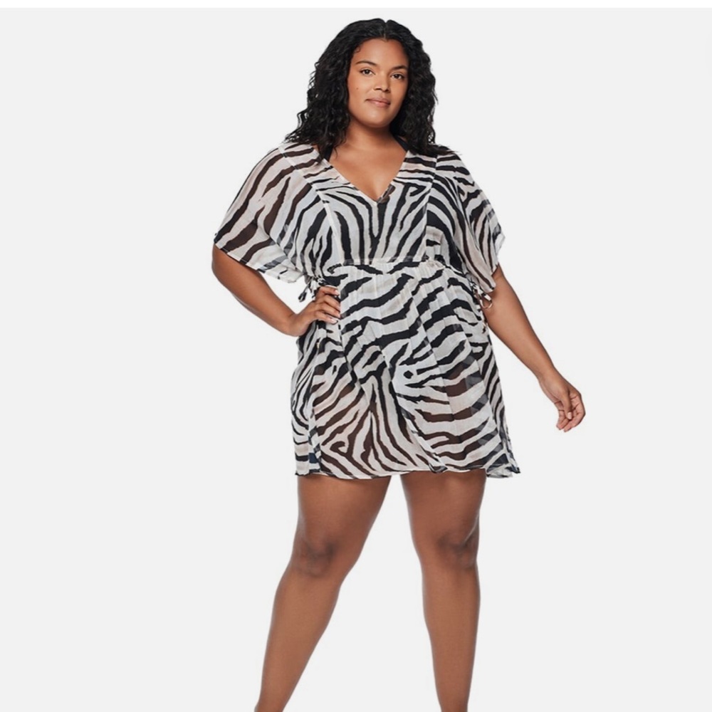 Ralph Lauren Black and White Zebra Pattern Top